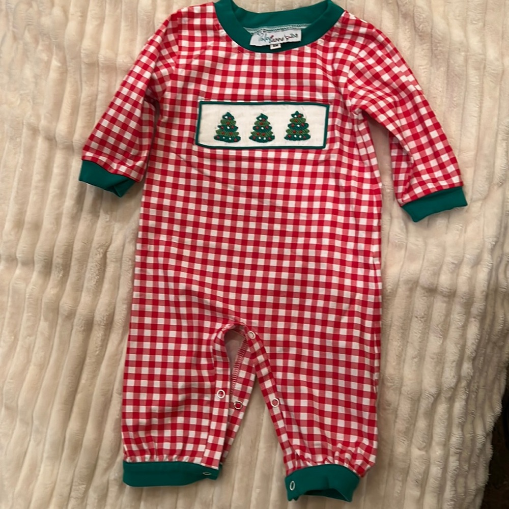 Tinley Anne’s Christmas Romper Boy size 6 month
